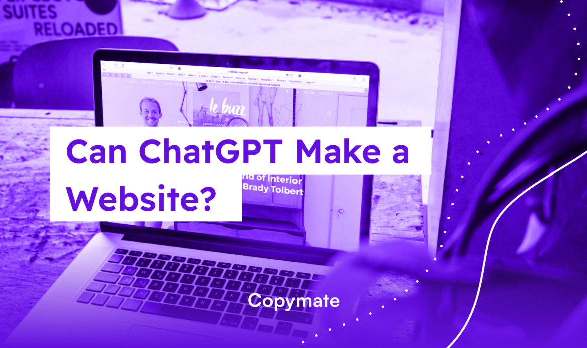 Can ChatGPT Make a Webiste